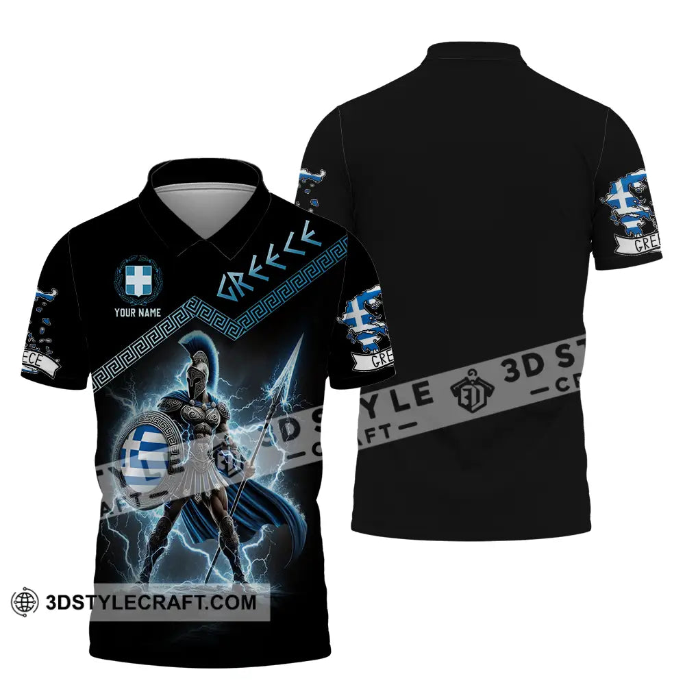 Unisex Shirt - Custom Greece Warrior Shirt Polo Shirt / S T-shirt