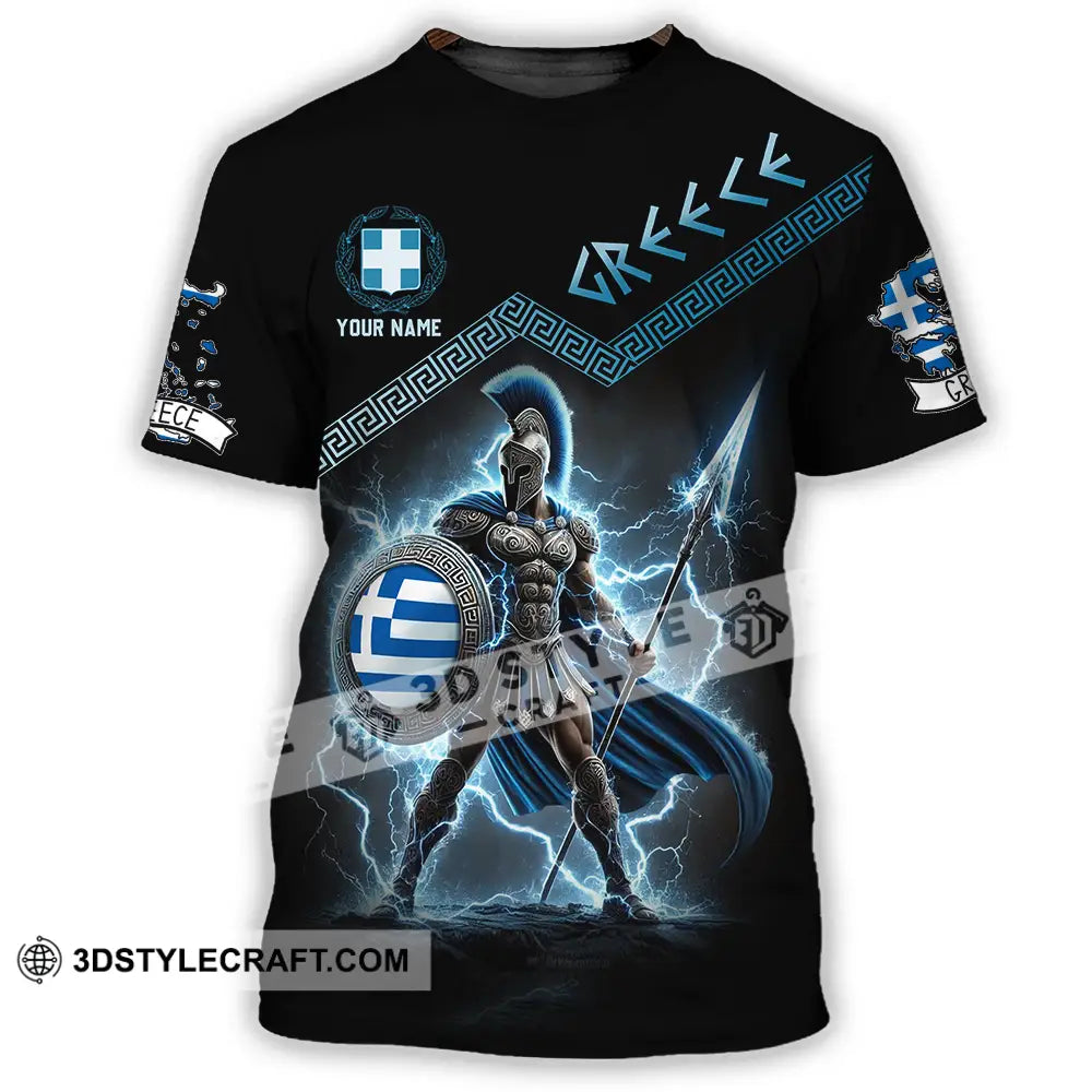 Unisex Shirt - Custom Greece Warrior Shirt T-Shirt / S T-shirt