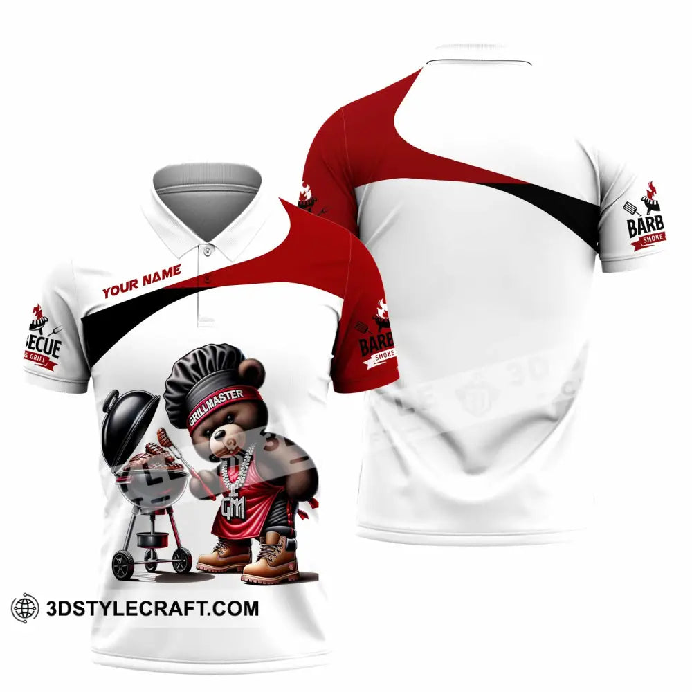 Unisex Shirt - Custom Grill Master Barbecue Shirt Polo Shirt / S T-shirt
