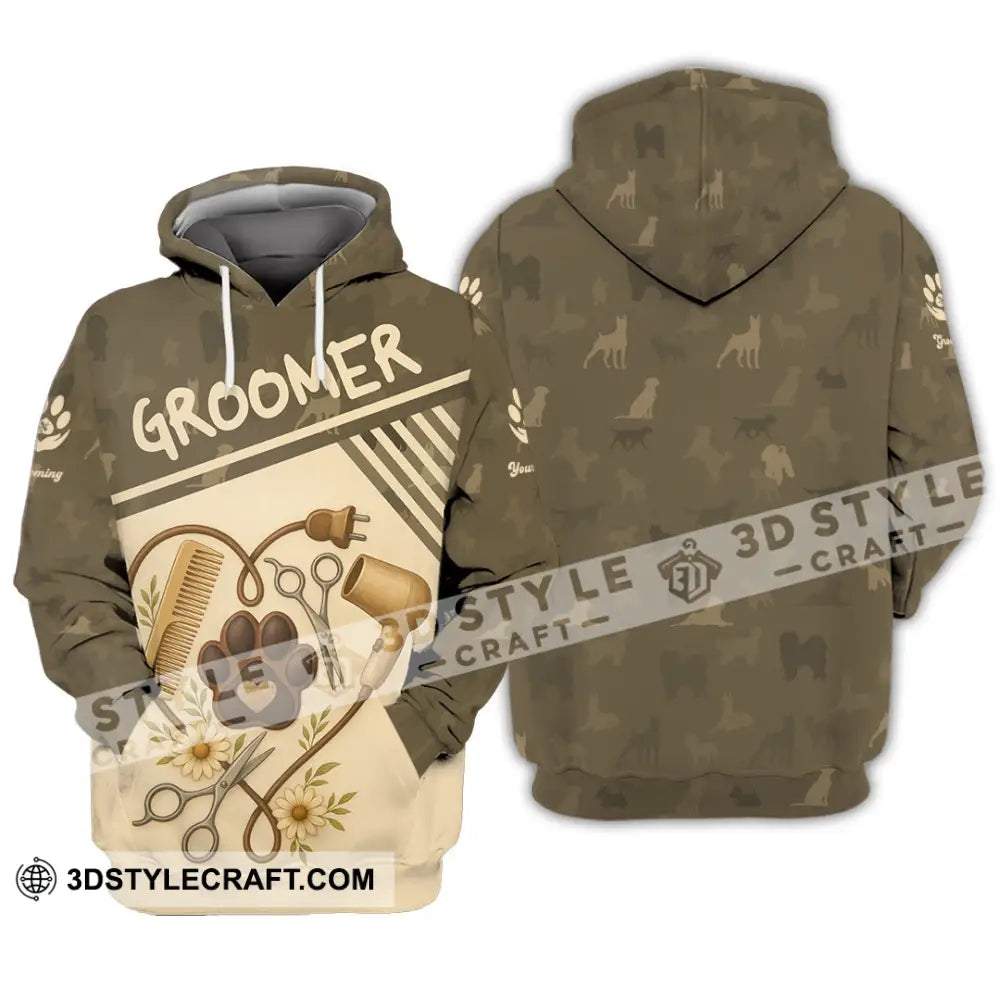 Unisex Shirt - Custom Groomer Shirt Hoodie / S T-shirt