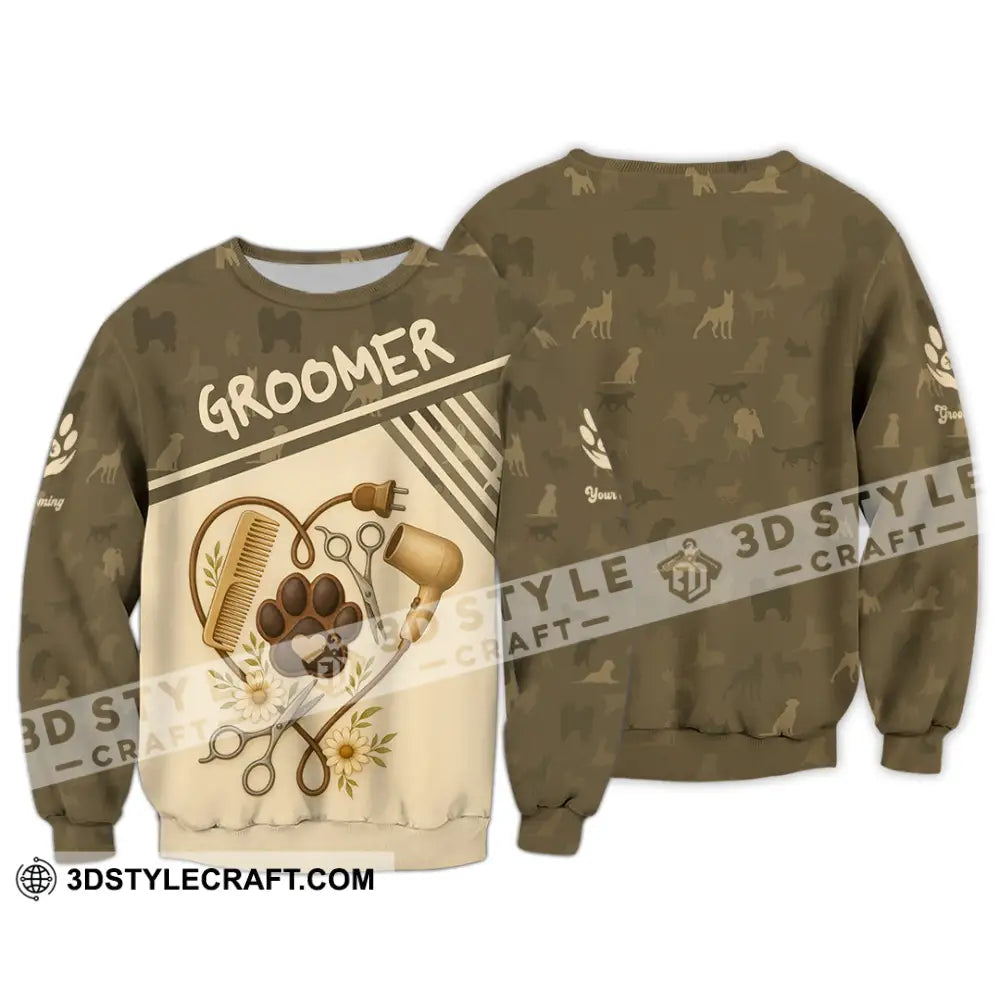 Unisex Shirt - Custom Groomer Shirt Long Sleeve / S T-shirt