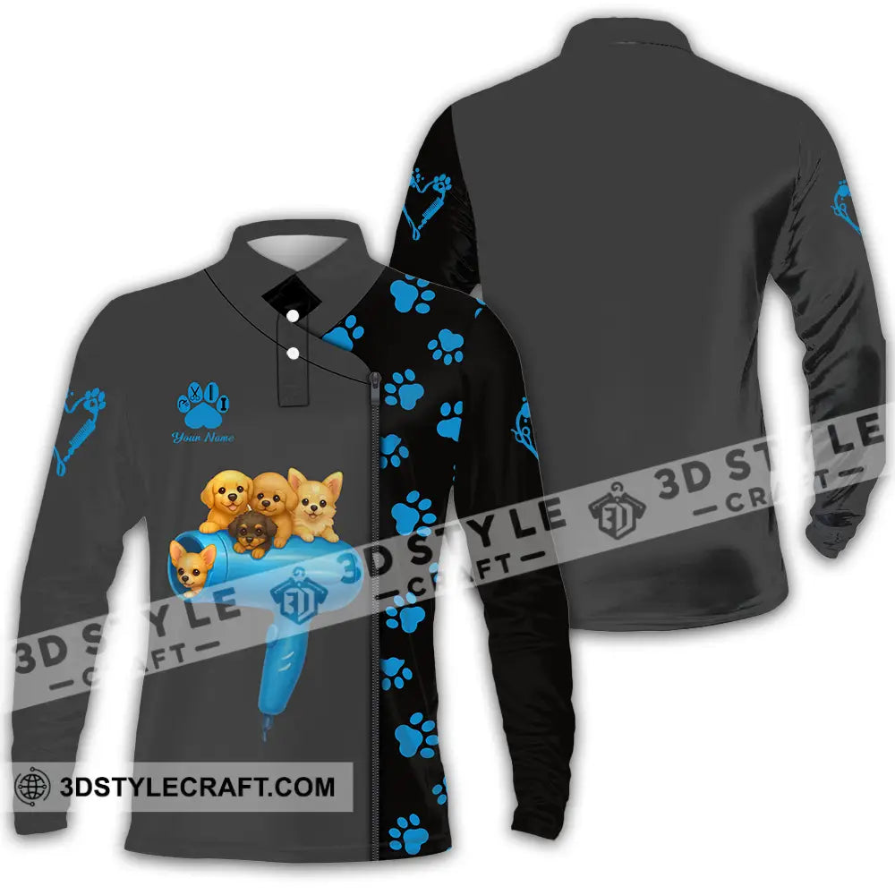 Unisex Shirt Custom Groomers Shirt Long Sleeve Polo / S T shirt