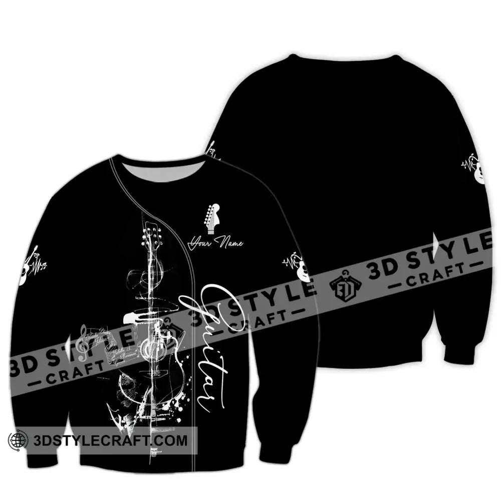 Unisex Shirt - Custom Guitar 3D Shirt - Long Sleeve / S - T-shirt
