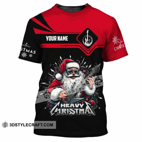 Unisex Shirt - Custom Guitarist Santa Shirt style option 4