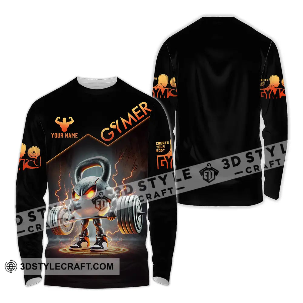 Unisex Shirt - Custom Gymer Lover Shirt Long Sleeve Shirt / S T-shirt