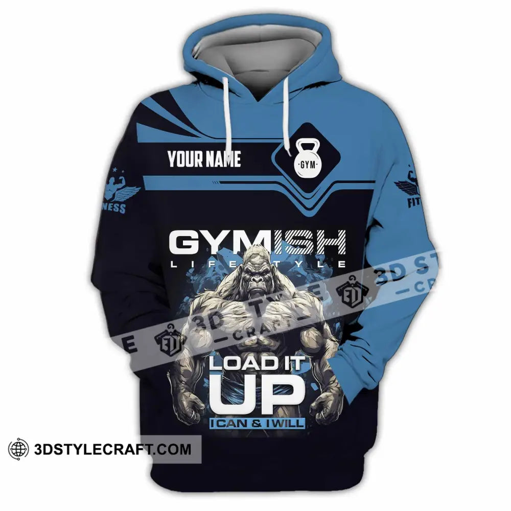 Unisex Shirt Custom Gymish Life Style Load It Up Shirt Hoodie / S T shirt