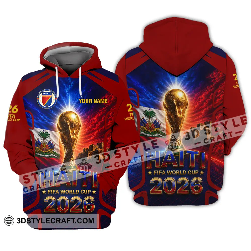 Unisex Shirt - Custom Haiti World Cup 2026 Shirt - Hoodie / S - T-shirt