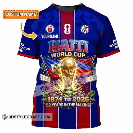Unisex Shirt - Custom Haiti World Cup 2026 Shirt style option 1