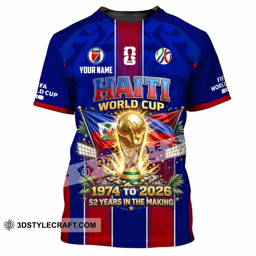 Unisex Shirt - Custom Haiti World Cup 2026 Shirt - T-Shirt / S - T-shirt