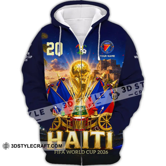 Unisex Shirt - Custom Haiti World Cup 2026 Shirt style option 3