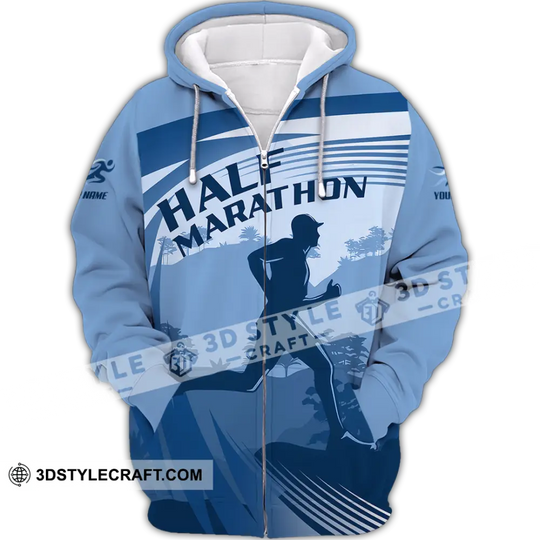 Unisex Shirt - Custom Half Marathon Run 3D Shirt style option 3