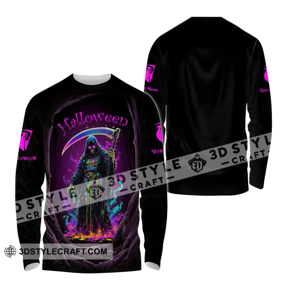 Unisex Shirt Custom Halloween Design Shirt Long Sleeve Shirt / S T shirt