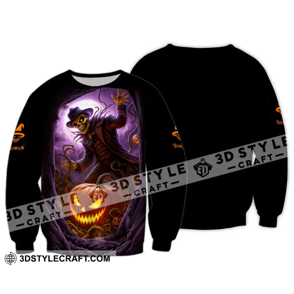 Unisex Shirt Custom Halloween Design Shirt Long Sleeve / S T shirt