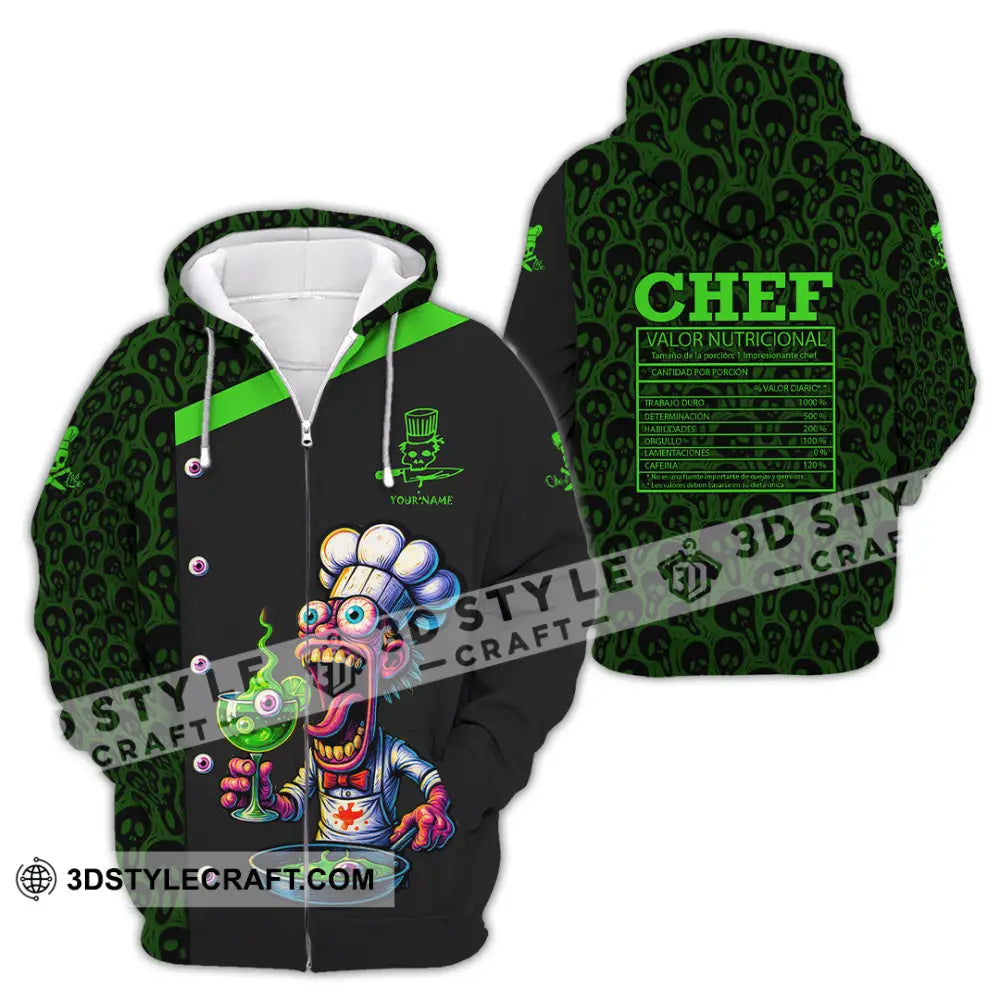 Unisex Shirt - Custom Halloween Master Chef Shirt Zipper Hoodie / S T-shirt