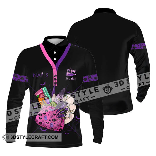 Unisex Shirt - Custom Halloween Nails Artist Shirt style option 4
