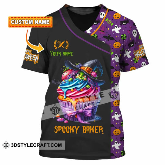 Unisex Shirt - Custom Halloween Spooky Baker Shirt style option 1