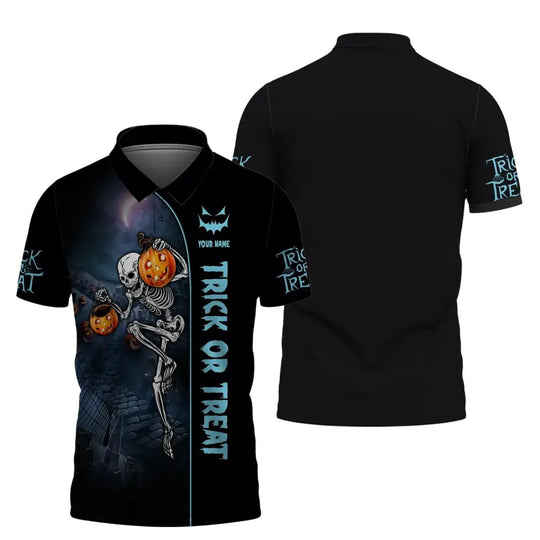 Unisex Shirt, Custom Halloween T-Shirt, Trick or Treat, Shirt For Halloween style option 4