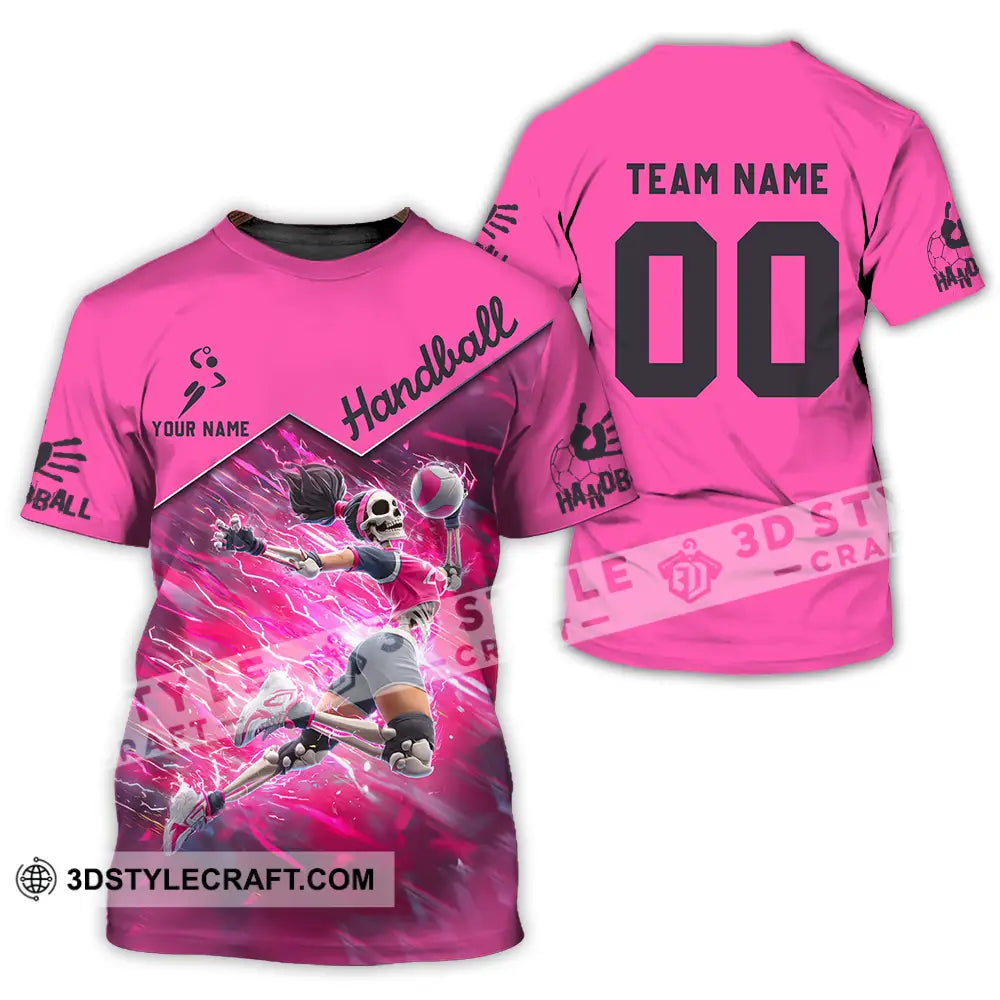 Unisex Shirt - Custom Handball Pink Shirt T-Shirt / S T-shirt