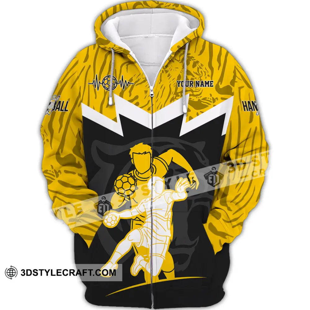 Unisex Shirt Custom Handball Shirt Zipper Hoodie / S T shirt