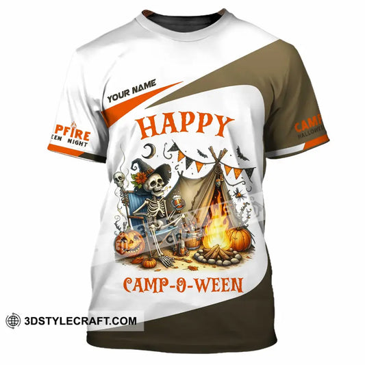Unisex Shirt Custom Happy Camp O Ween Halloween Camping Shirt T Shirt / S T shirt