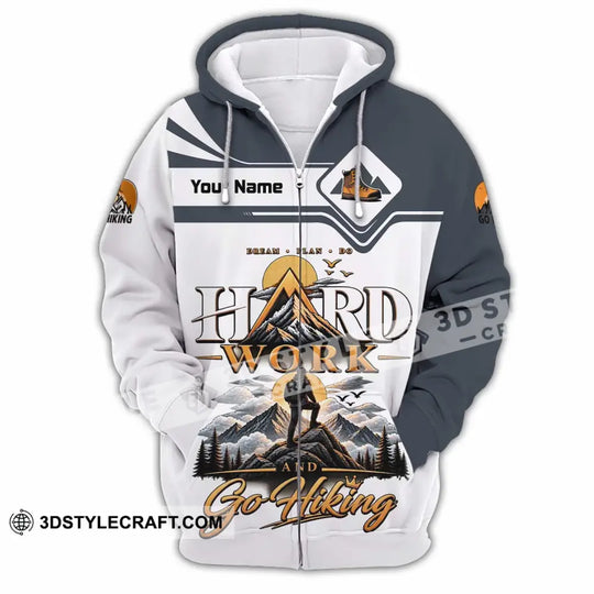 Unisex Shirt - Custom Hard Work And Go Hiking Shirt style option 4