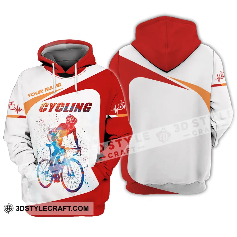 Unisex Shirt - Custom Heartbeat Cycling Lover Shirt Hoodie / S T-shirt