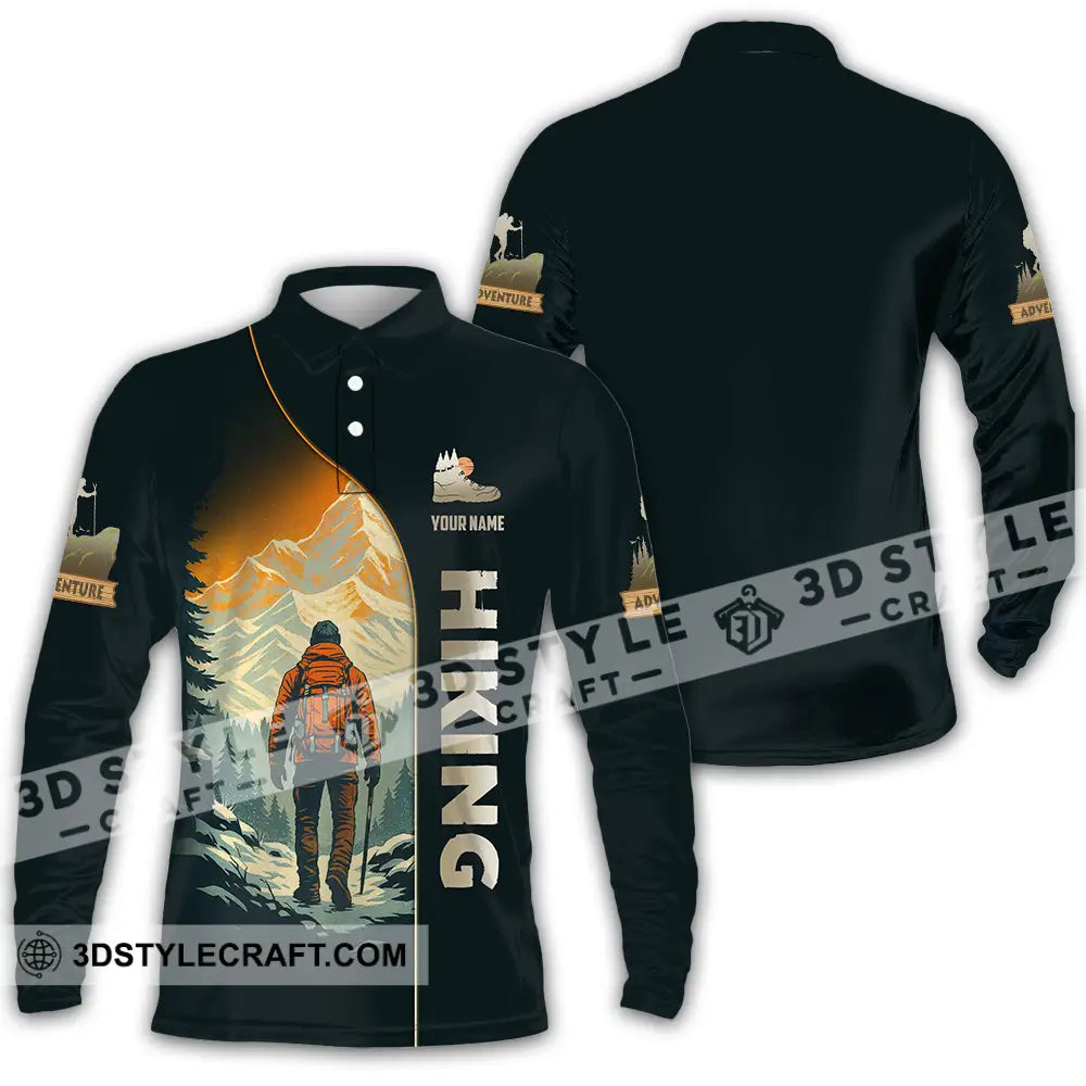 Unisex Shirt Custom Hiking Shirt Long Sleeve Polo / S T shirt