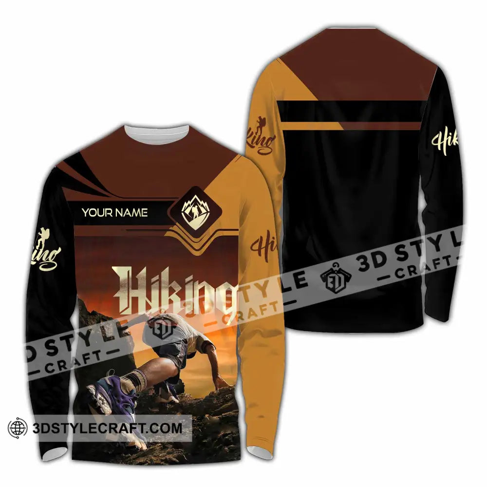Unisex Shirt Custom Hiking Lover Shirt Long Sleeve Shirt / S T shirt
