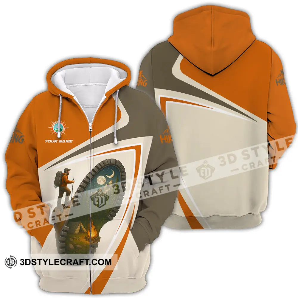 Unisex Shirt Custom Hiking Shirt Zipper Hoodie / S T shirt