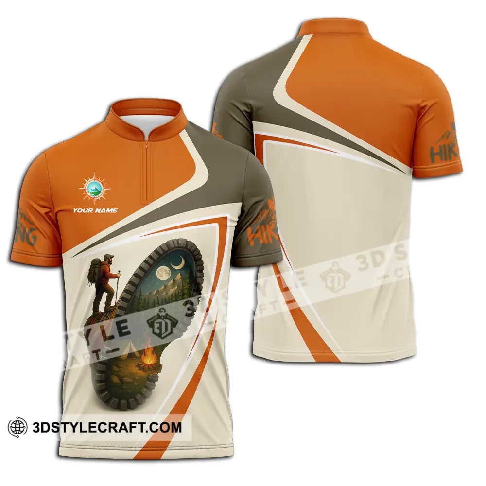 Unisex Shirt Custom Hiking Shirt Zipper Polo Shirt / S T shirt