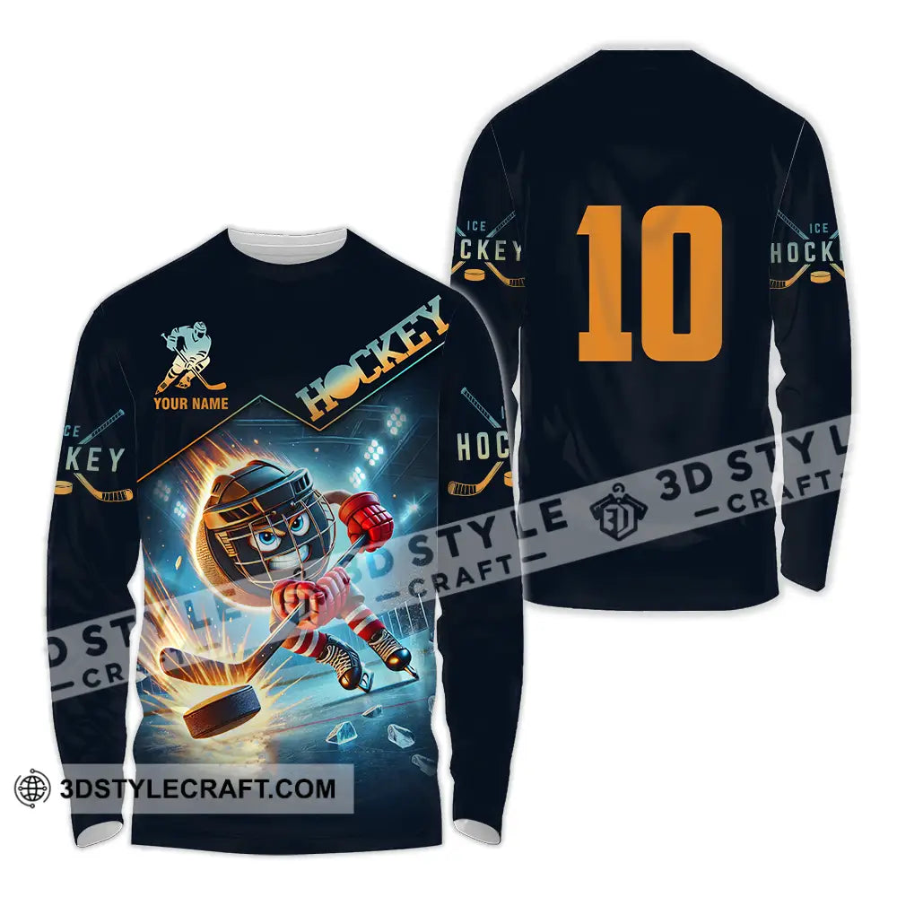 Unisex Shirt - Custom Hockey Shirt Long Sleeve Shirt / S T-shirt