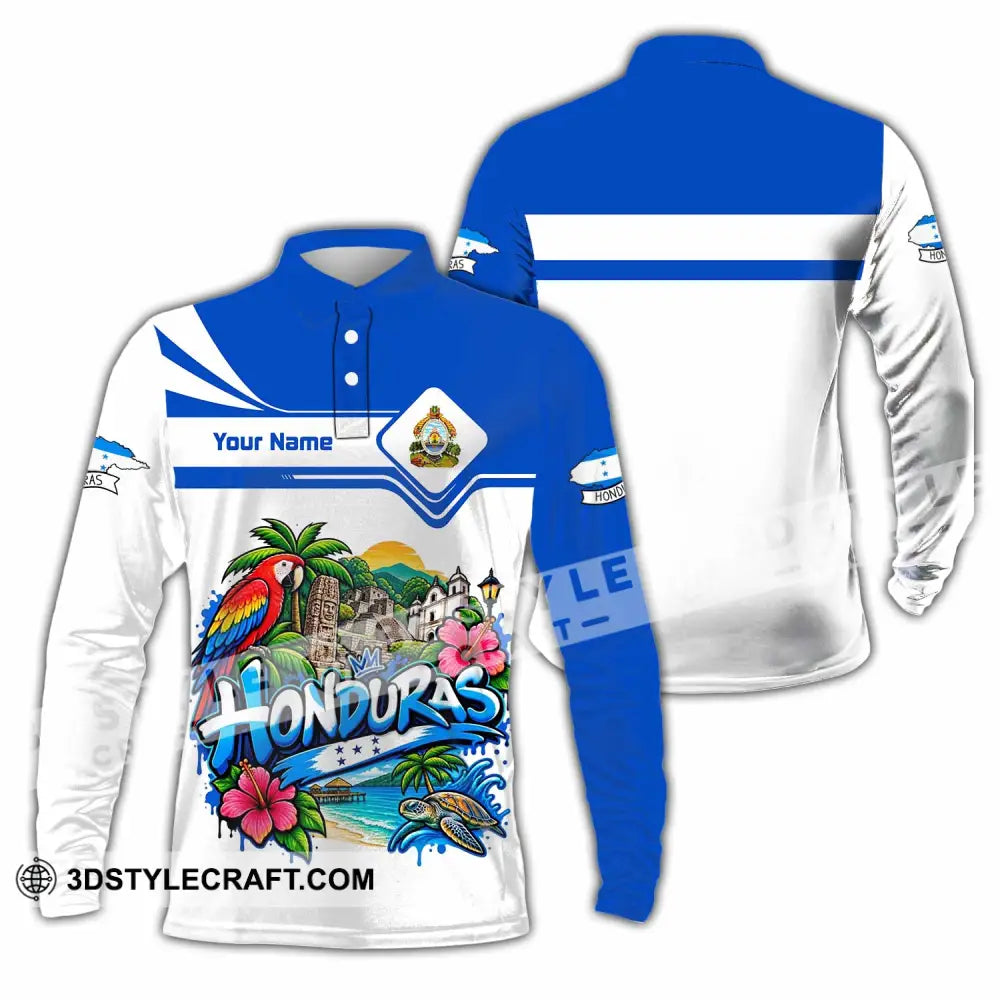 Unisex Shirt - Custom Honduras Shirt - Long Sleeve Polo / S - T-shirt