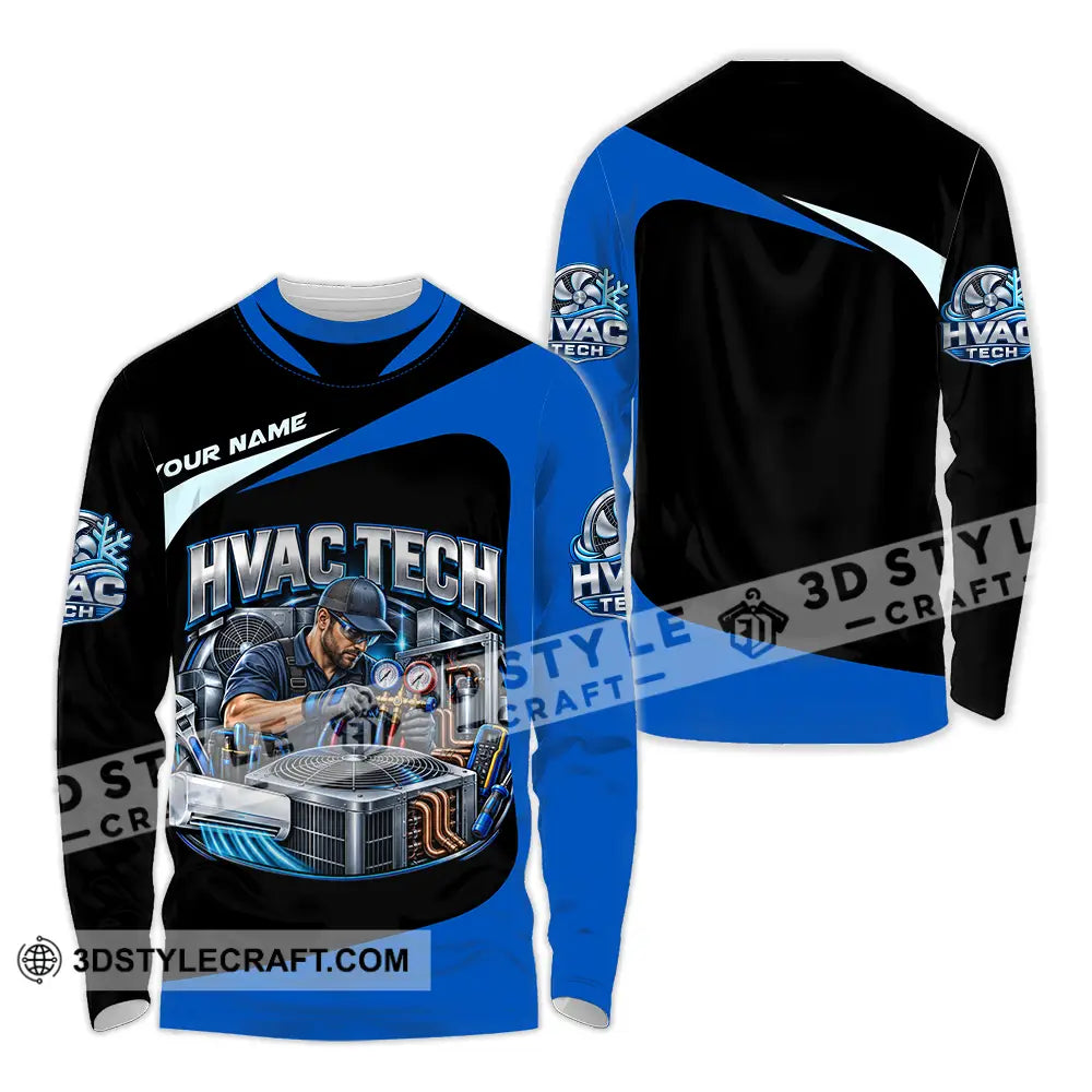 Unisex Shirt - Custom HVAC Tech Shirt - Long Sleeve Shirt / S - T-shirt