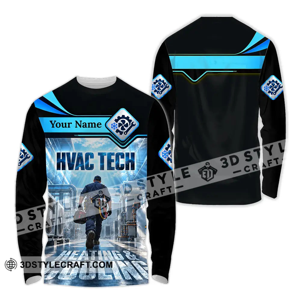 Unisex Shirt - Custom HVAC Tech Shirt - Long Sleeve Shirt / S - T-shirt