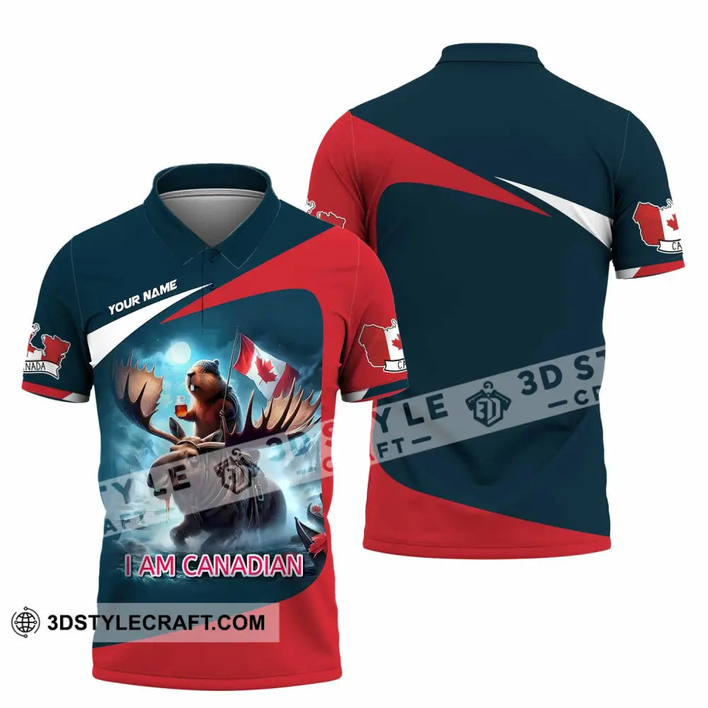 Unisex Shirt - Custom I Am Canadian Shirt Polo Shirt / S T-shirt