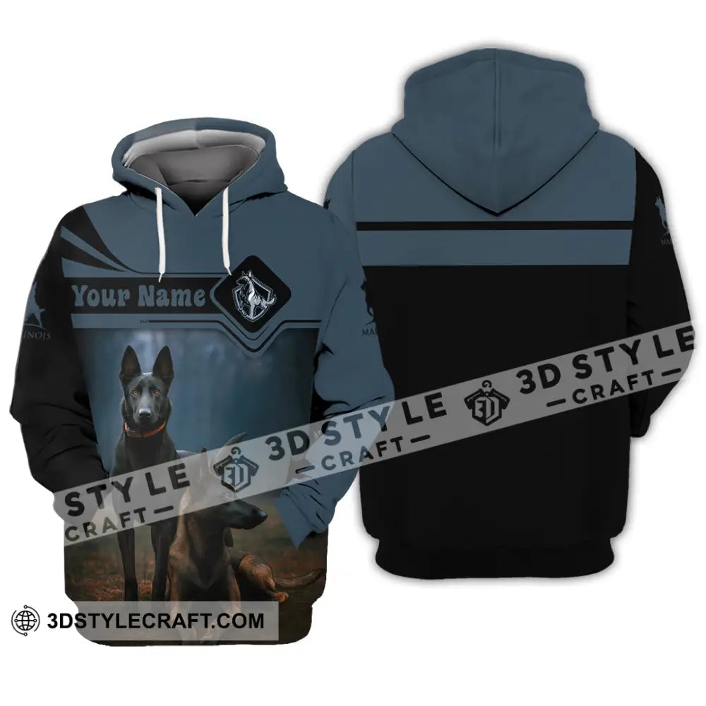 Unisex Shirt - Custom I Love My Belgian Malinois Pet Lover Shirt Hoodie / S T-shirt