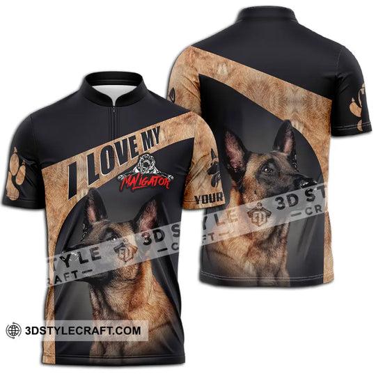 Unisex Shirt - Custom I Love My Belgian Malinois, Pet Lover Shirt style option 2