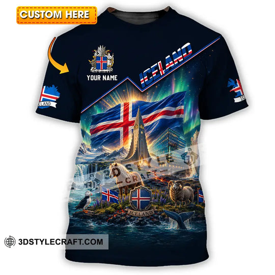 Unisex Shirt - Custom Iceland Shirt style option 1