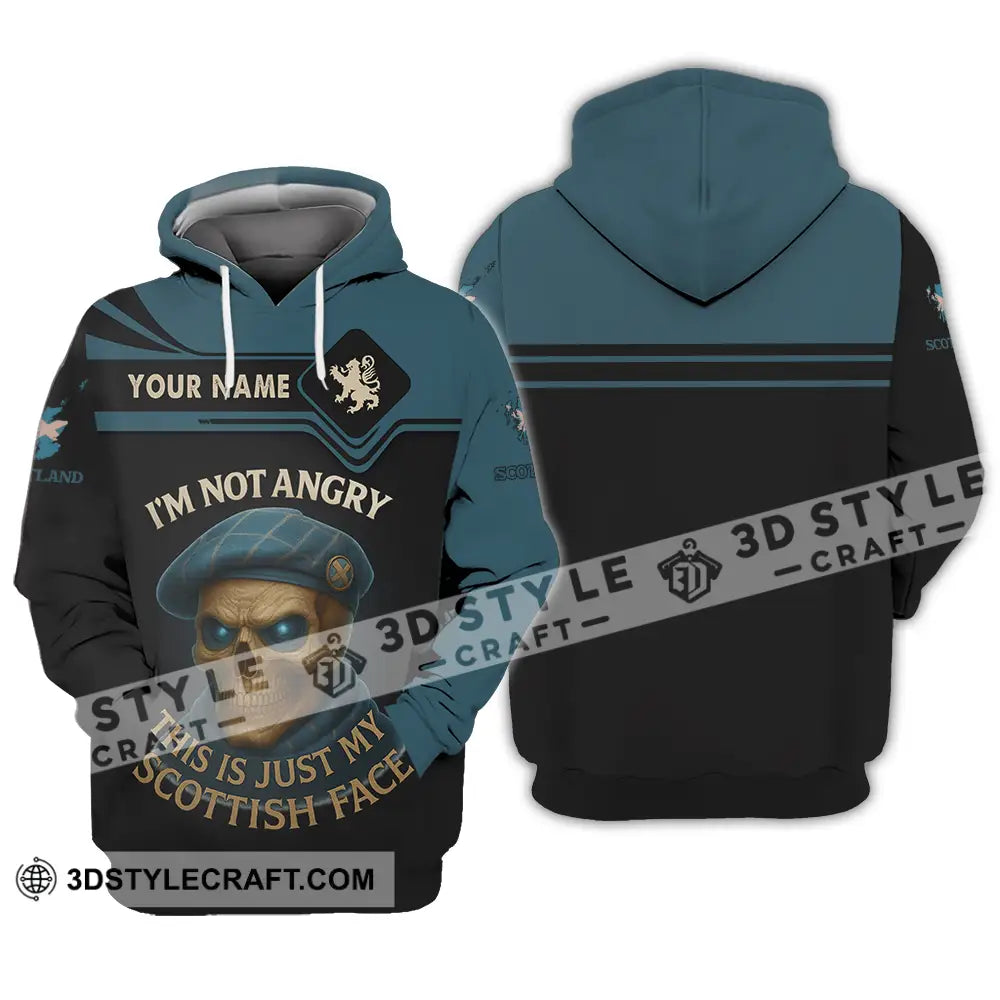 Unisex Shirt Custom I’m Not Angry This Is Just My Scottish Face Shirt Hoodie / S T shirt