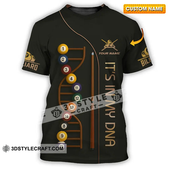 Unisex Shirt - Custom In My DNA Billiard Shirt style option 1