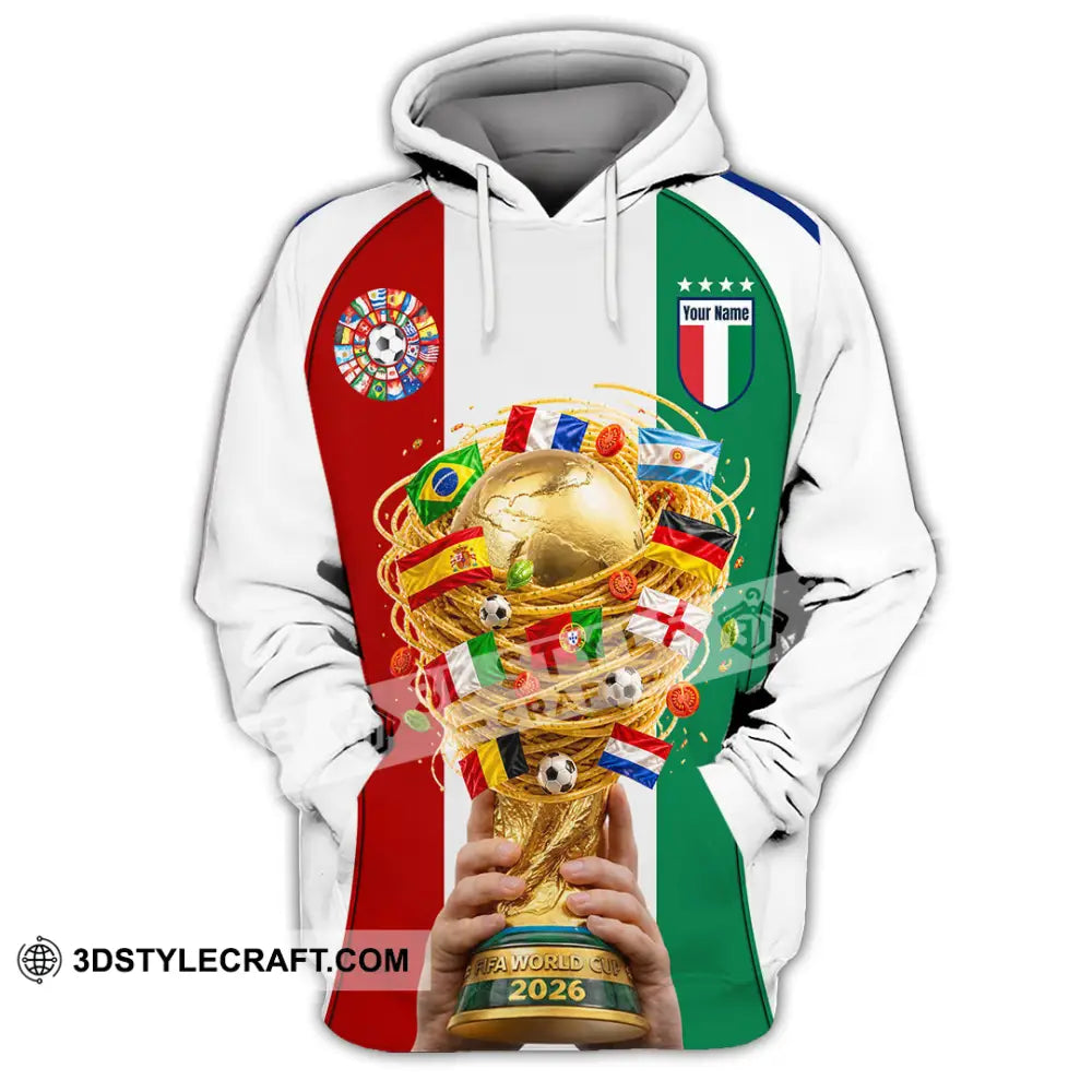 Unisex Shirt - Custom Italy World Cup 2026 Shirt - Hoodie / S - T-shirt