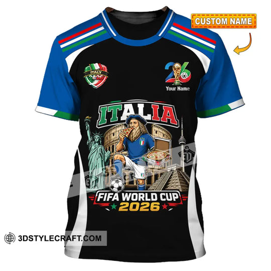 Unisex Shirt - Custom Italy World Cup 2026 Shirt style option 1