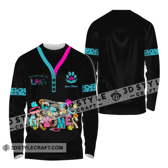 Unisex Shirt - Custom It's Not Just A Job, It's Love, Pet Groomer Shirt style option 4