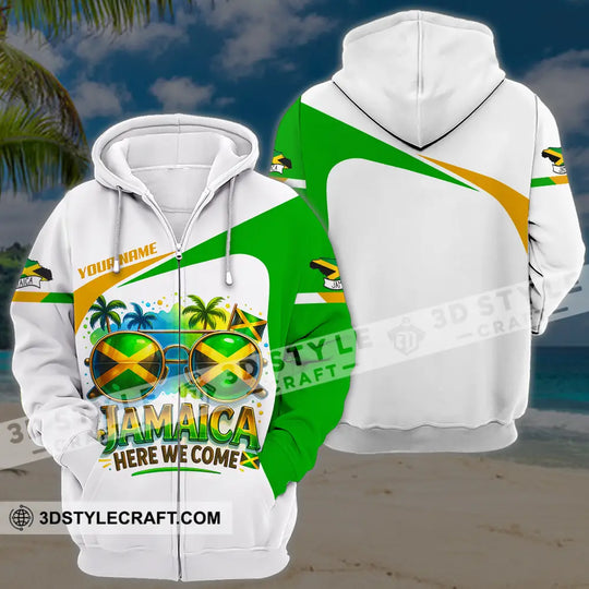 Unisex Shirt - Custom Jamaica Here We Come Shirt style option 4