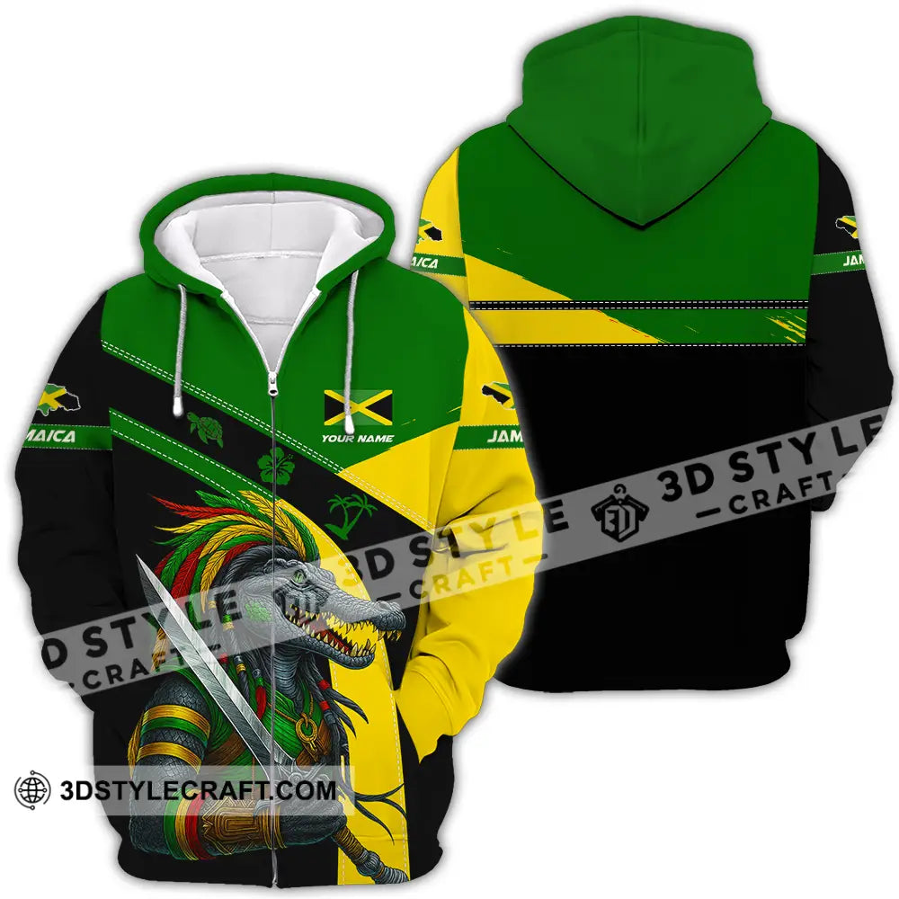Unisex Shirt - Custom Jamaica Shirt Zipper Hoodie / S T-shirt
