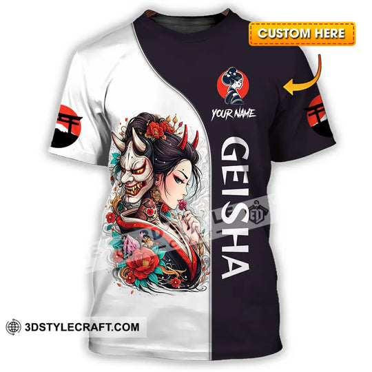 Unisex Shirt - Custom Japan Geisha3D Shirt style option 1