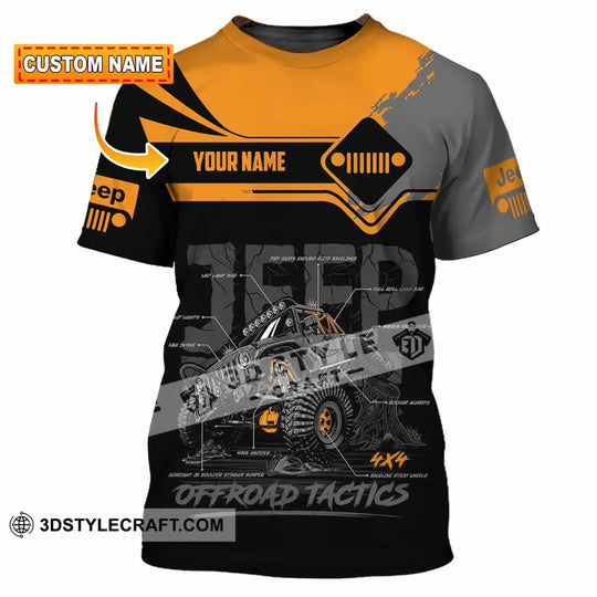 Unisex Shirt - Custom Jeep Offroad Tactics 3D Shirt style option 1
