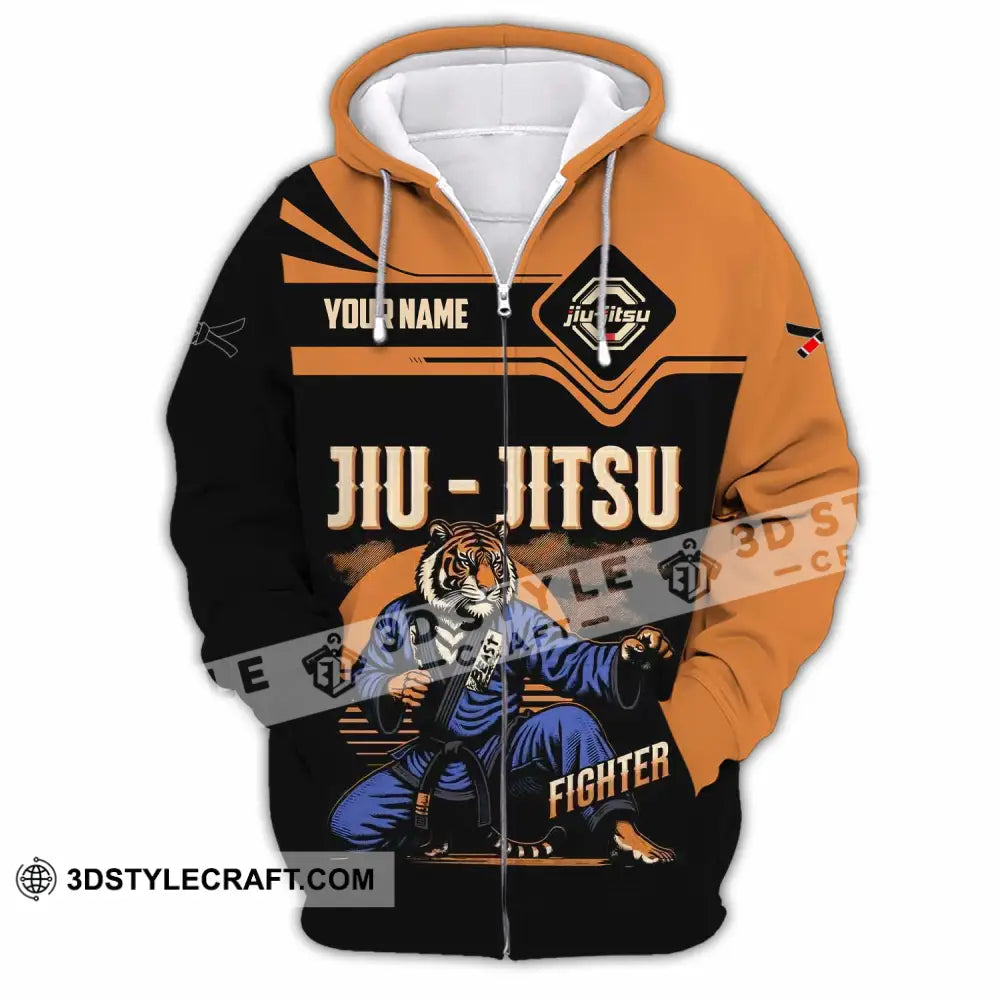 Unisex Shirt - Custom Jiu Jitsu Lover Sport Shirt Zipper Hoodie / S T-shirt