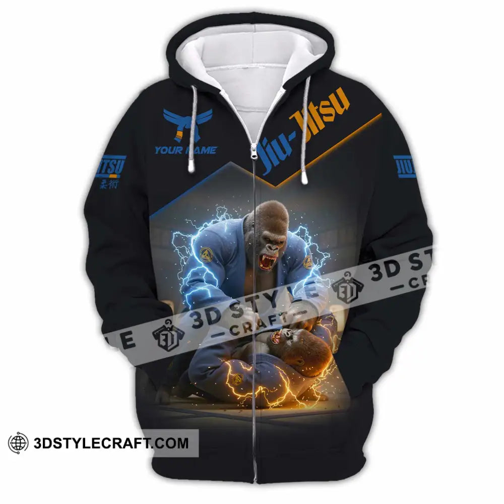 Unisex Shirt - Custom Jiu Jitsu Shirt Zipper Hoodie / S T-shirt