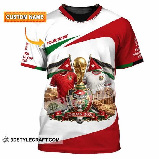 Unisex Shirt - Custom Jordan World Cup 2026 3D Shirt style option 1